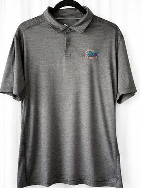 Tommy Bahama Florida Gators IslandZone Polo Gray- Large